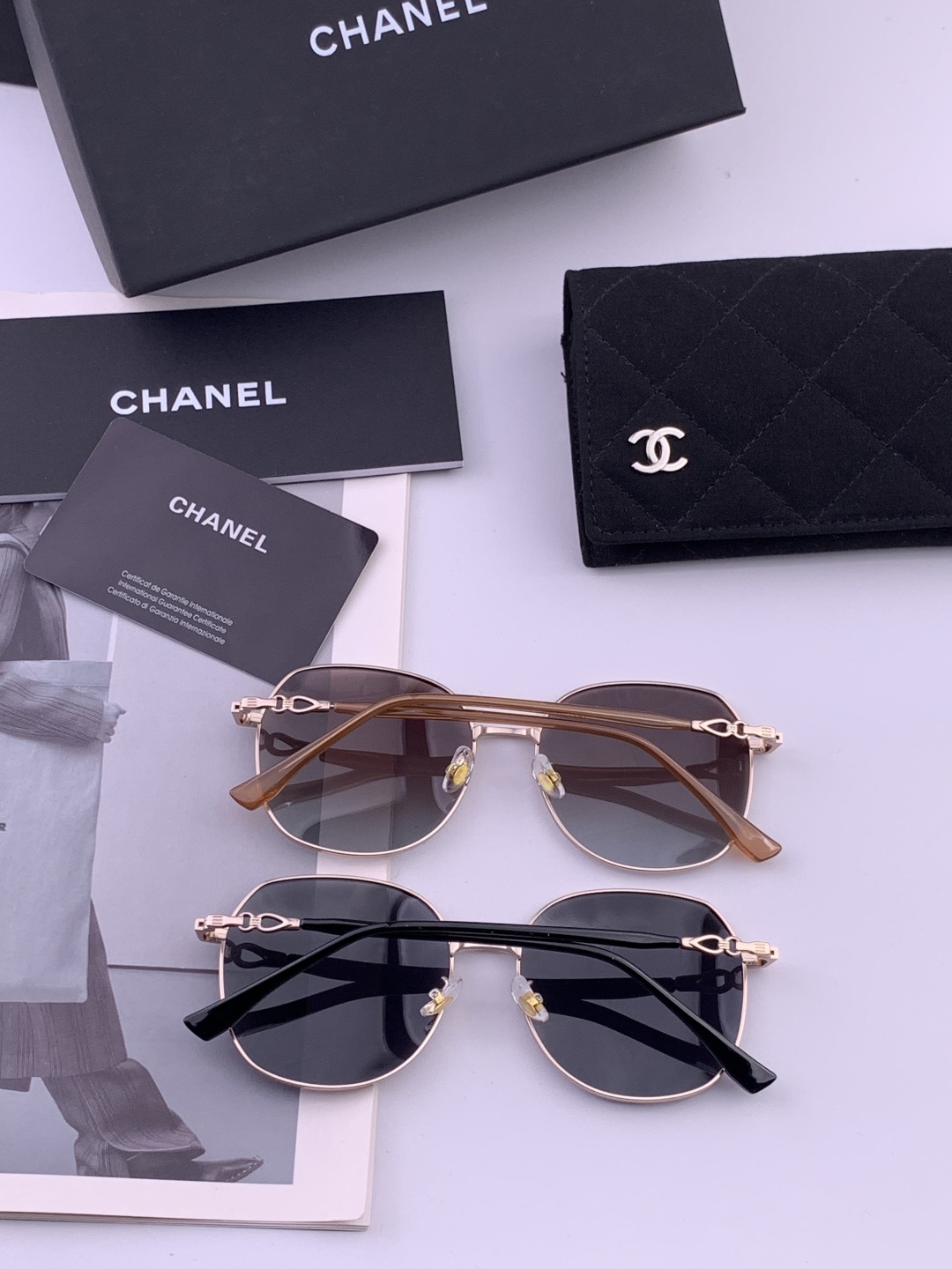 新品CHANEL 香奈儿太阳镜以独特魅力和前卫风格诠释春夏最新眼镜，质感超好佩带舒适 型号：CH1193