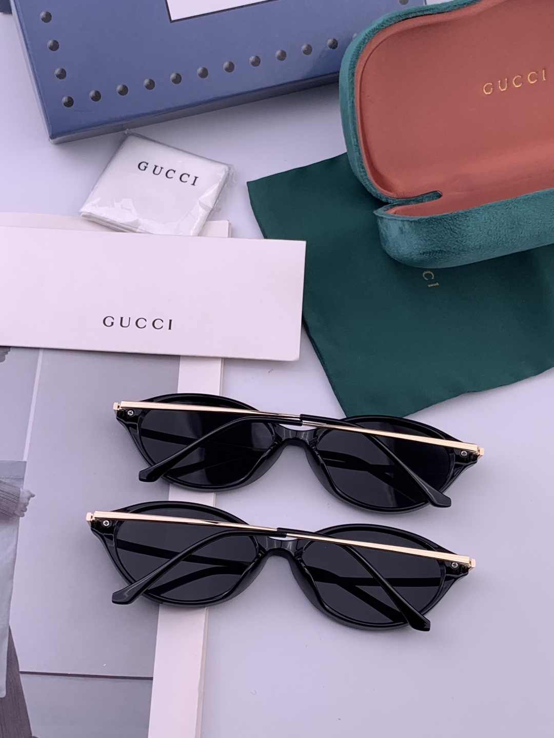 🔺 【GUCCI】开春新款 潮流爆款 时尚偏光太阳镜 高品质 佩戴舒适 网红潮款墨镜 女士高清尼龙偏光太