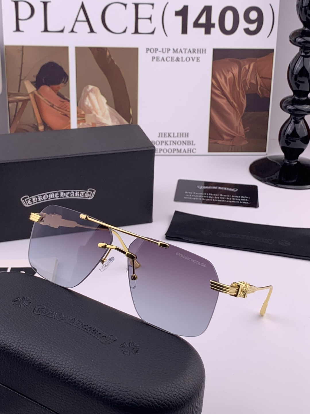 CHROME HEART 克罗心新款太阳眼镜 太阳镜墨镜 风镜设计理念！ KLX88892