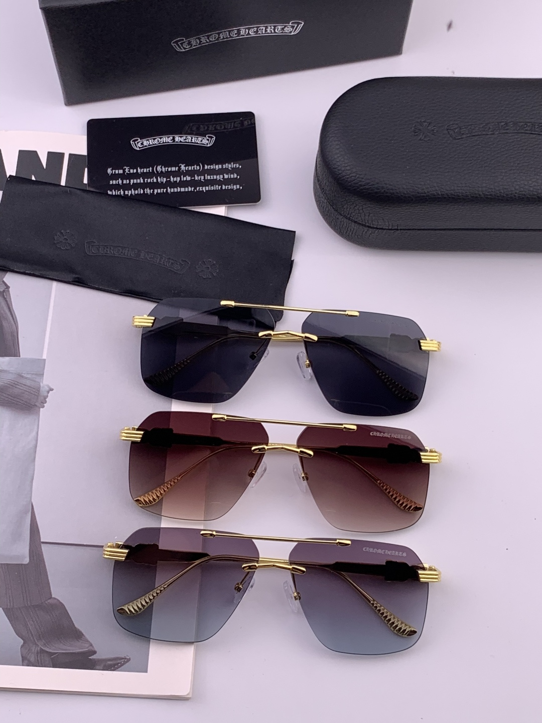 CHROME HEART 克罗心新款太阳眼镜 太阳镜墨镜 风镜设计理念！ KLX88892