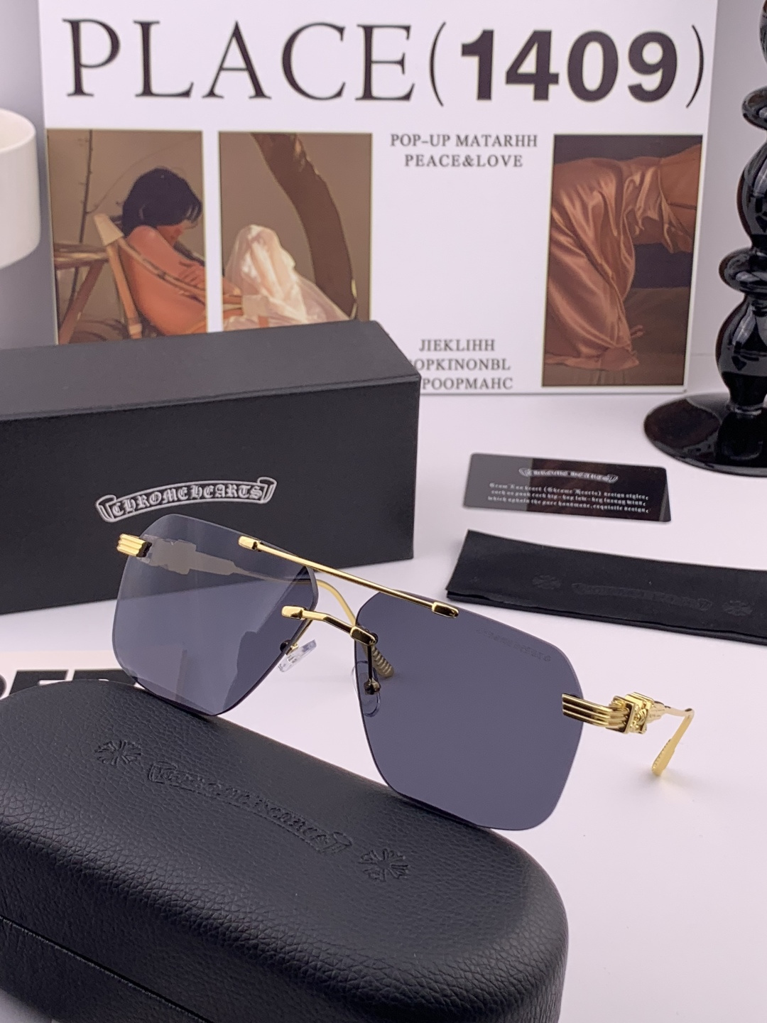 CHROME HEART 克罗心新款太阳眼镜 太阳镜墨镜 风镜设计理念！ KLX88892