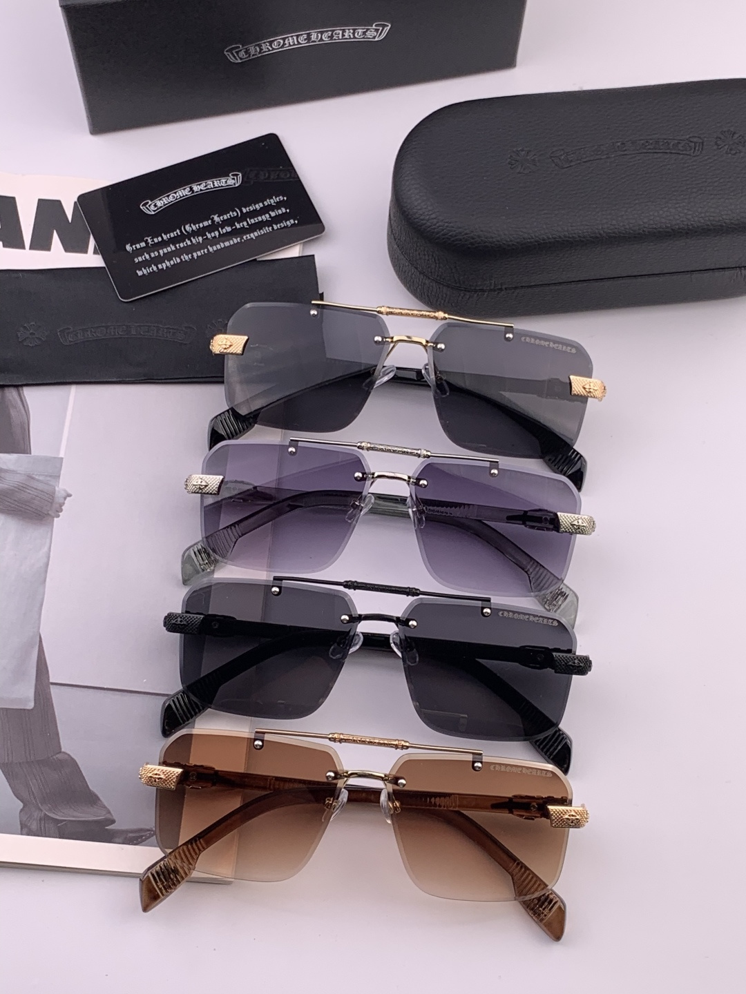 CHROME HEART 克罗心新款太阳眼镜 太阳镜墨镜 风镜设计理念！ KLX88892