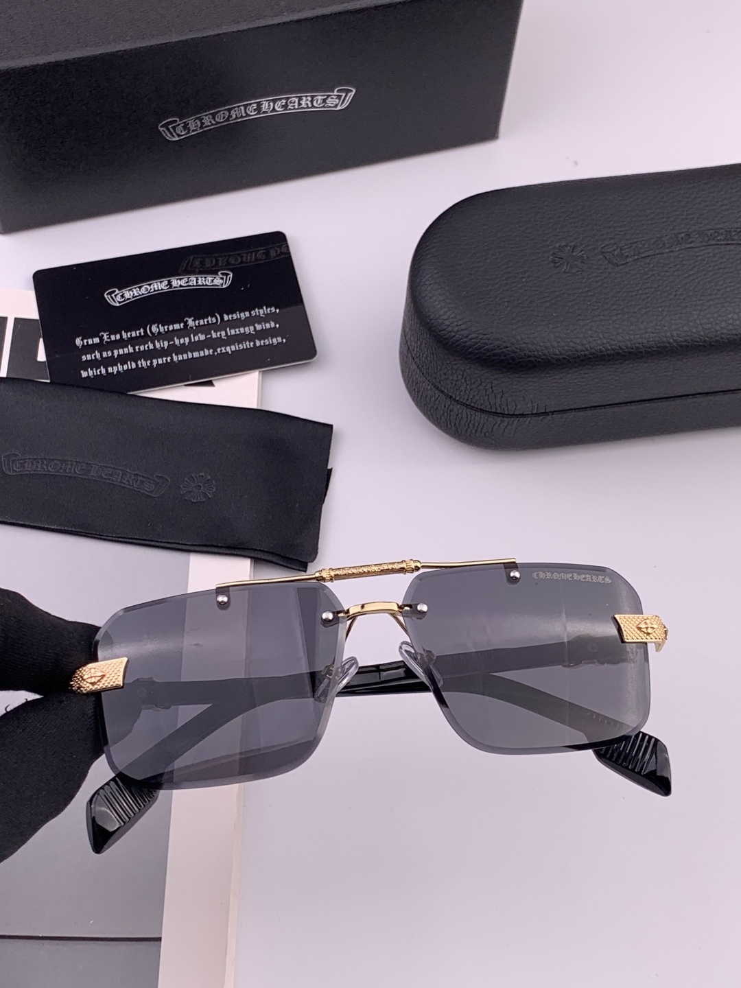 CHROME HEART 克罗心新款太阳眼镜 太阳镜墨镜 风镜设计理念！ KLX88892