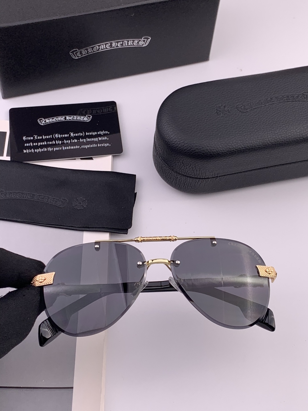 CHROME HEART 克罗心新款太阳眼镜 太阳镜墨镜 风镜设计理念！ KLX18893