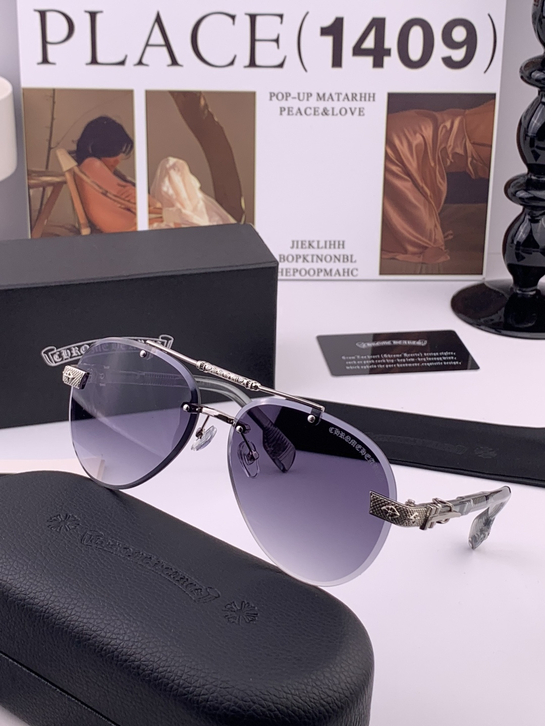 CHROME HEART 克罗心新款太阳眼镜 太阳镜墨镜 风镜设计理念！ KLX18893