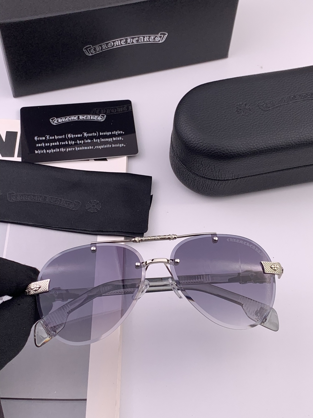 CHROME HEART 克罗心新款太阳眼镜 太阳镜墨镜 风镜设计理念！ KLX18893