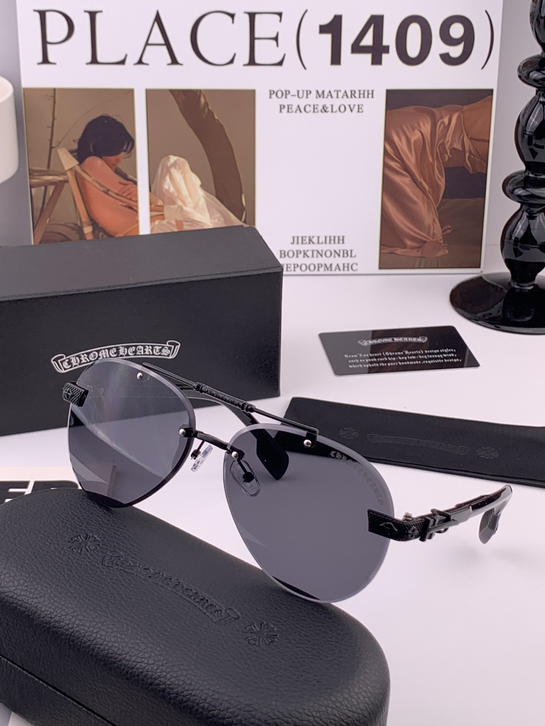 CHROME HEART 克罗心新款太阳眼镜 太阳镜墨镜 风镜设计理念！ KLX18893