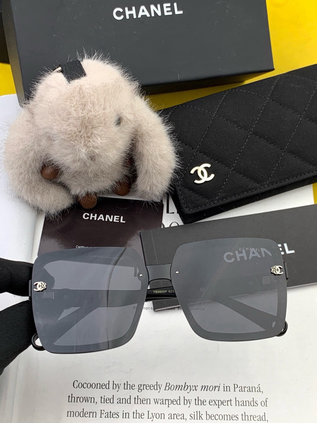 【CHANEL】香奈儿 新款潮流爆款 时尚方框太阳镜 佩戴舒适 网红潮款墨镜 女士高清加厚偏光太阳镜🕶️