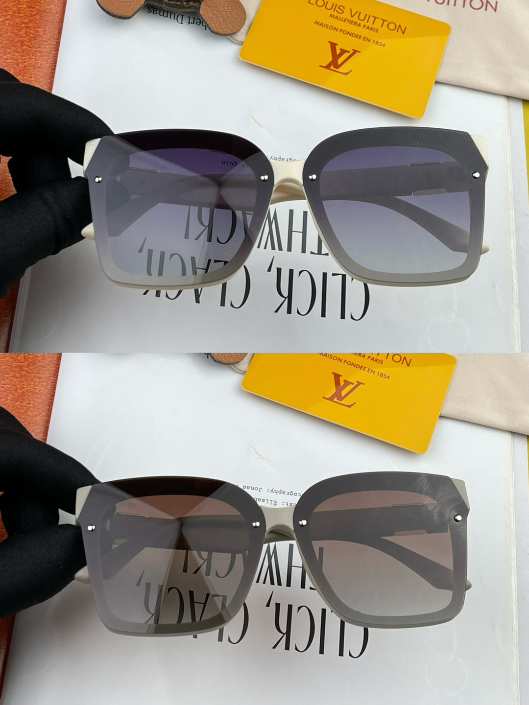 【TR偏光系列】lv大框太阳镜墨镜经典的方框设计，不挑脸型，无论搭配大衣还是连衣裙都非常显气质偏光镜片预