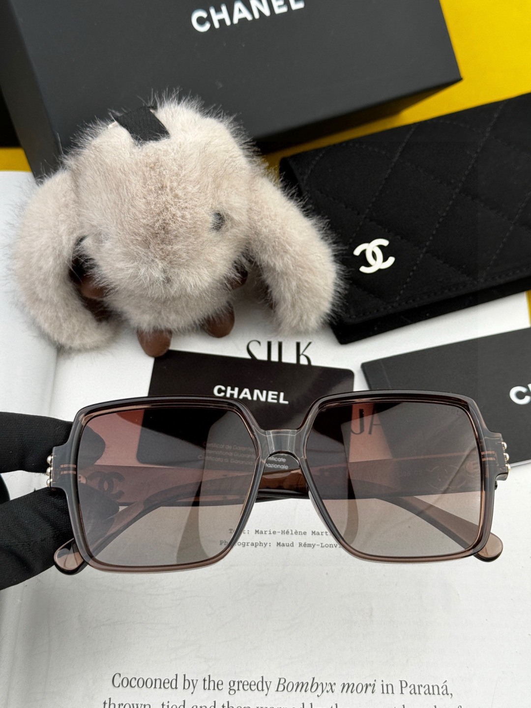 【CHANEL】香奈儿 新款潮流爆款 时尚方框太阳镜 佩戴舒适 网红潮款墨镜 女士高清加厚偏光太阳镜🕶️