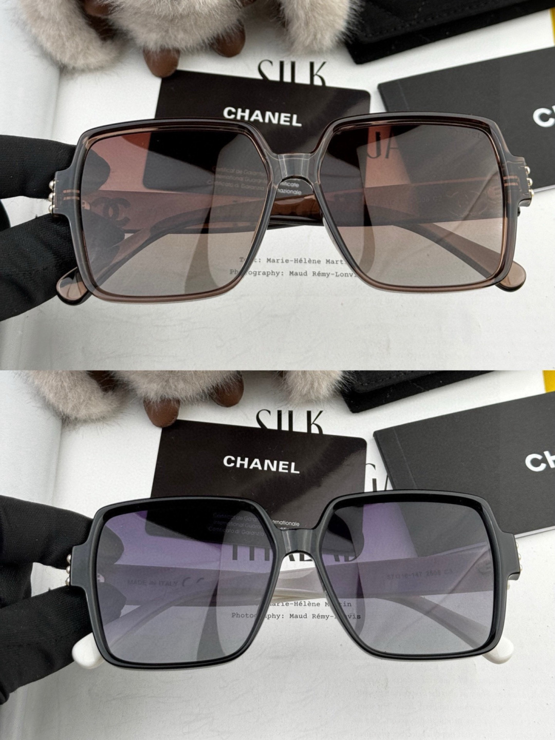 【CHANEL】香奈儿 新款潮流爆款 时尚方框太阳镜 佩戴舒适 网红潮款墨镜 女士高清加厚偏光太阳镜🕶️