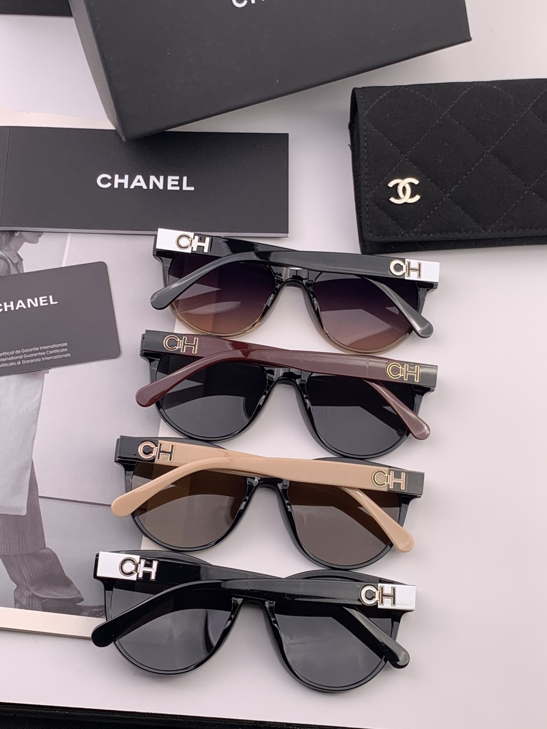 【CHANEL】香奈儿 新款潮流爆款 时尚圆框太阳镜 佩戴舒适 网红潮款墨镜 女士高清加厚偏光太阳镜🕶️