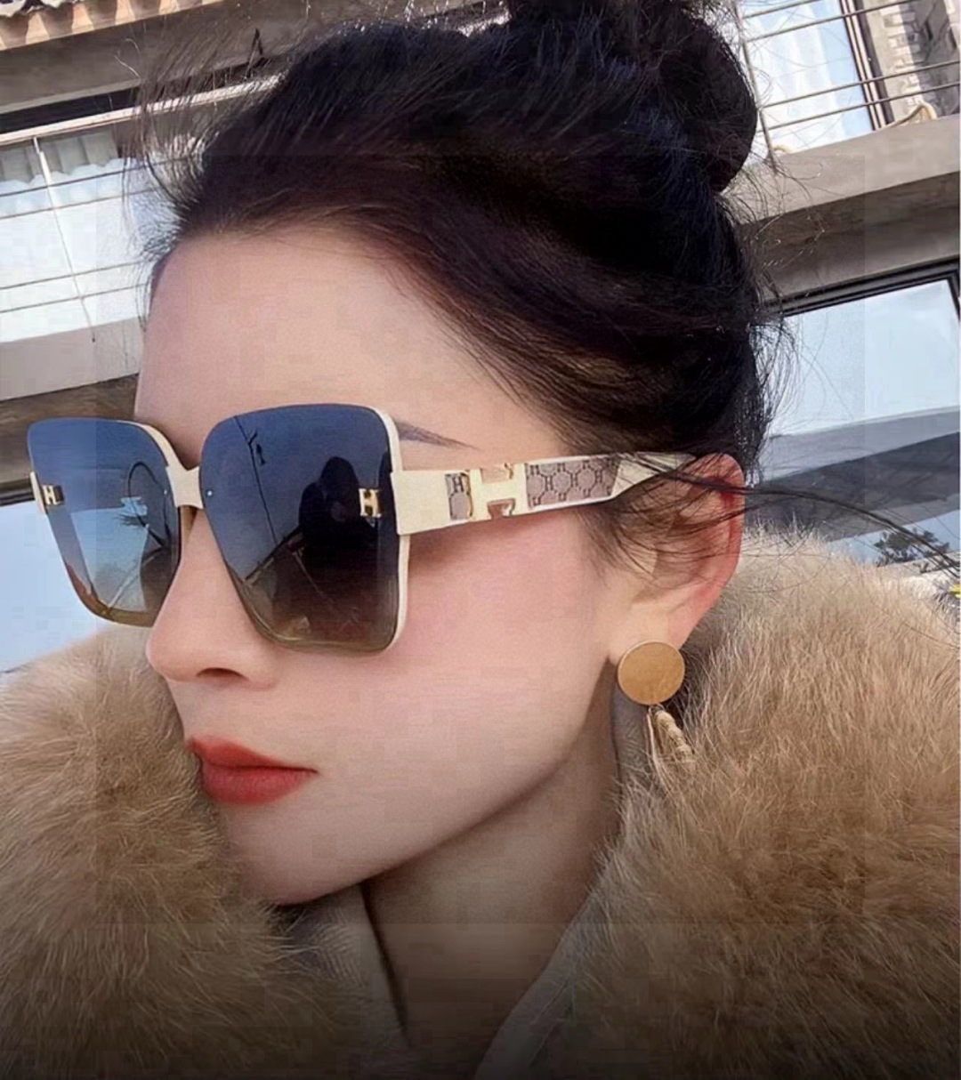 NO:767419,New Hermès polarized sunglasses for women, Polaroid HD lenses, high quality TR-90 frames, fashionable and versatile!  Model H8200 glasses sunglasses sunglasses, glasses, hermes19860909新款 爱马仕女士偏光太阳镜 宝丽来高清镜片高品质TR-90镜框 时尚百搭！ 型号H8200眼镜墨镜太阳镜,眼镜,hermes,glasses