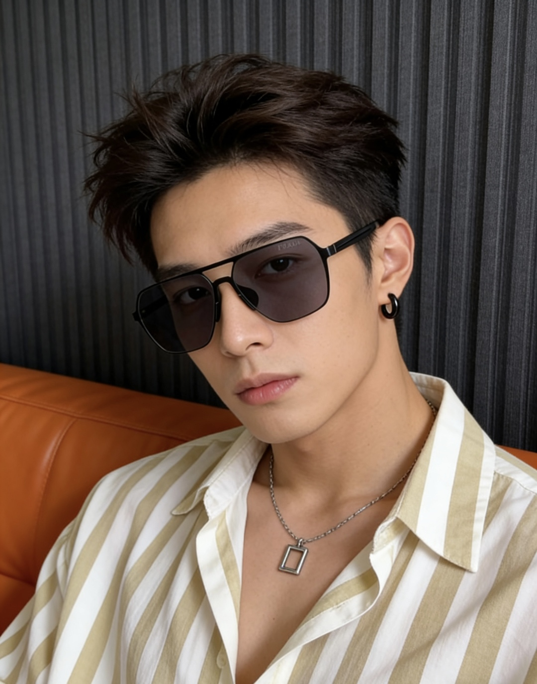NO:767591,95 Prada Men's Colorful Aviator Polarized Sunglasses Material HD Nylon Thickened Card Slot HD Polarized Lenses Rimless Frame Model 7256 Glasses Sunglasses Sunglasses, glasses, prada1986090995 普拉达 男款炫彩飞行员偏光太阳镜 材质高清尼龙加厚卡槽高清偏光镜片 无边框镜架颜型号7256眼镜墨镜太阳镜,眼镜,prada,glasses