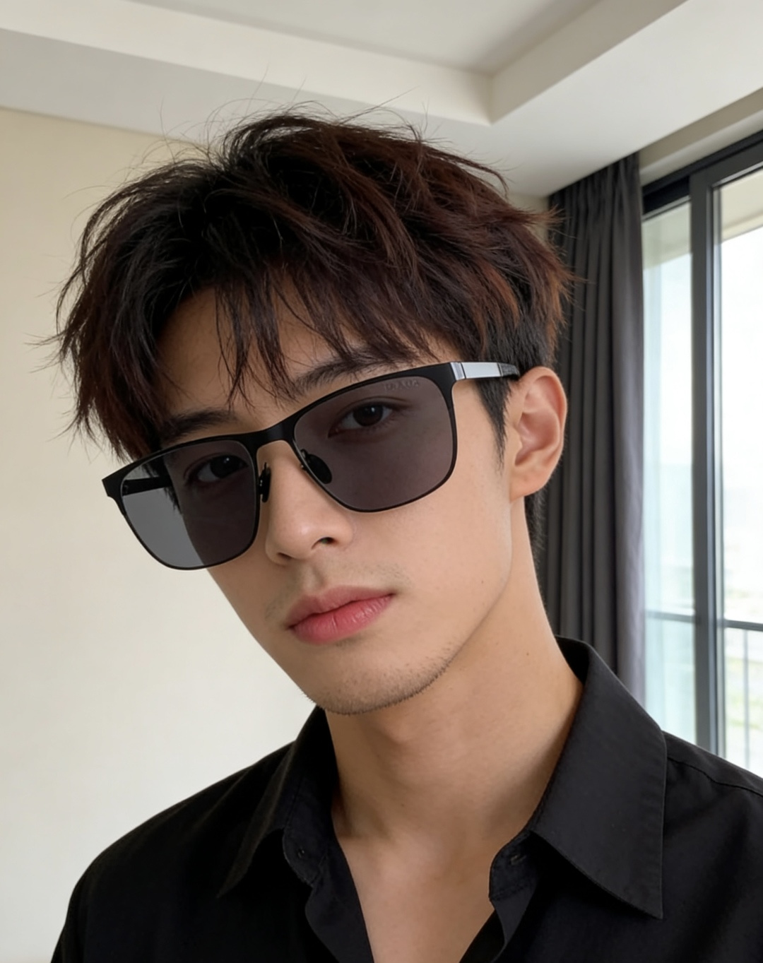 NO:767584,95 Prada Men's Colorful Aviator Polarized Sunglasses Material HD Nylon Thickened Card Slot HD Polarized Lenses Rimless Frame Model 2257 Glasses Sunglasses Sunglasses, glasses, prada1986090995 普拉达 男款炫彩飞行员偏光太阳镜 材质高清尼龙加厚卡槽高清偏光镜片 无边框镜架颜型号2257眼镜墨镜太阳镜,眼镜,prada,glasses
