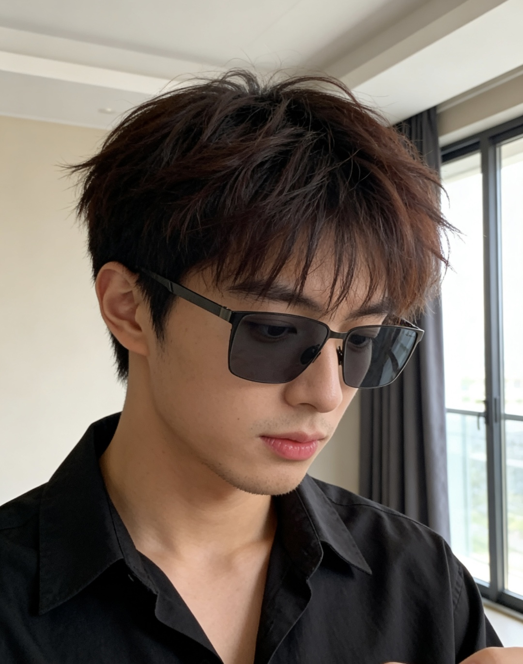 NO:767707,95 Prada Men's Colorful Aviator Polarized Sunglasses Material HD Nylon Thickened Card Slot HD Polarized Lenses Rimless Frame Model 9257 Glasses Sunglasses Sunglasses, glasses, prada1986090995 普拉达 男款炫彩飞行员偏光太阳镜 材质高清尼龙加厚卡槽高清偏光镜片 无边框镜架颜型号9257眼镜墨镜太阳镜,眼镜,prada,glasses
