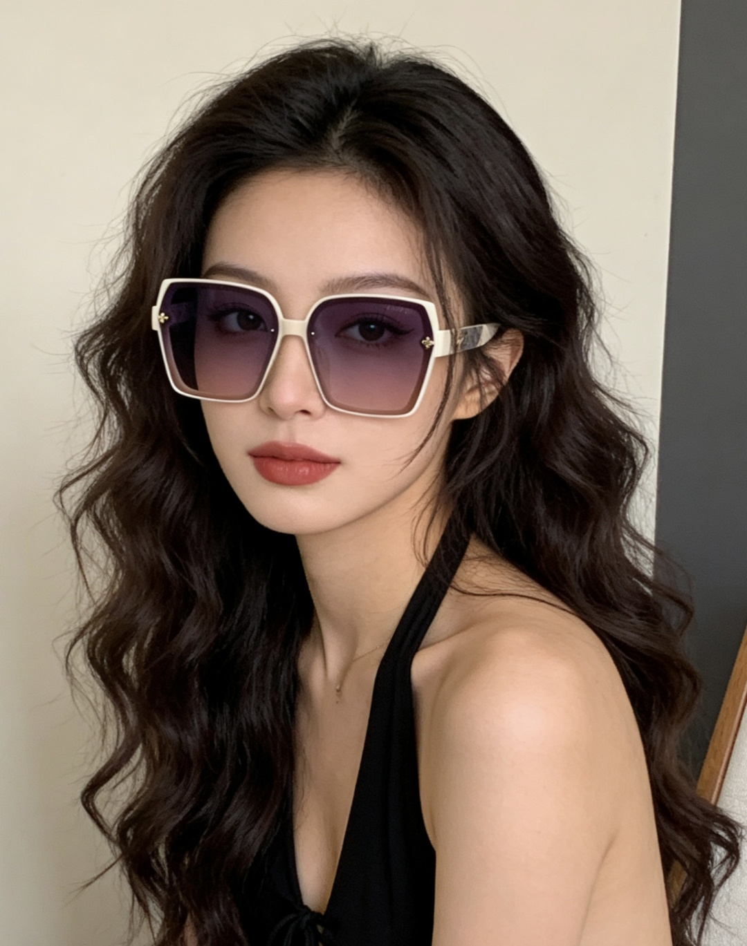 LV 年开春新款 潮流爆款 时尚方框太阳镜 高品质 佩戴舒适 网红潮款墨镜 型号L2200