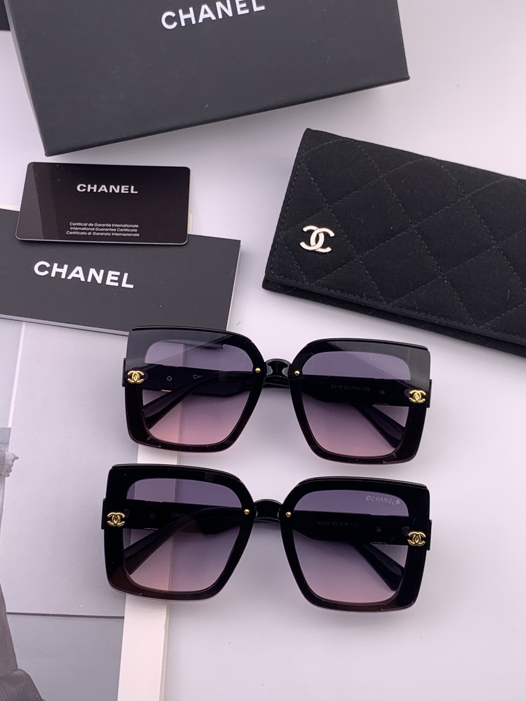 🔺CHANEL🔻官方早春新款，众多明星同款[色]香奈儿‼️‼️新款大框墨镜 ，🌈🌈宝丽来超清太阳镜🔝🔝型