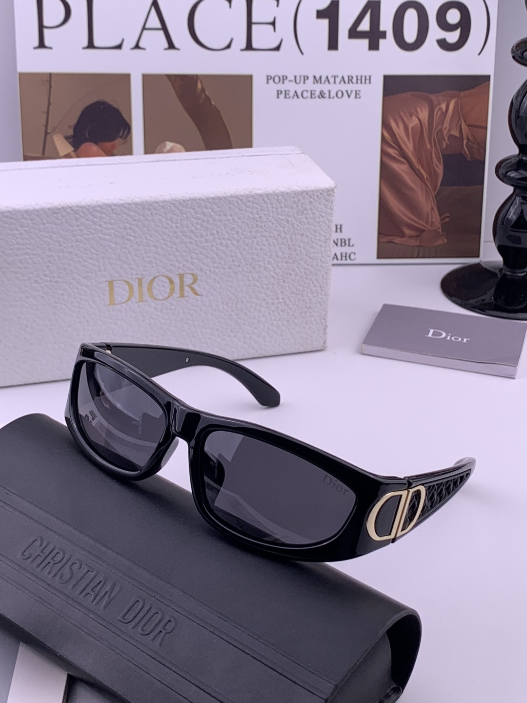【DIOR】新款潮流爆款 时尚太阳镜 佩戴舒适 网红潮款墨镜 女士高清加厚偏光太阳镜🕶️ 🎉高品质TR镜