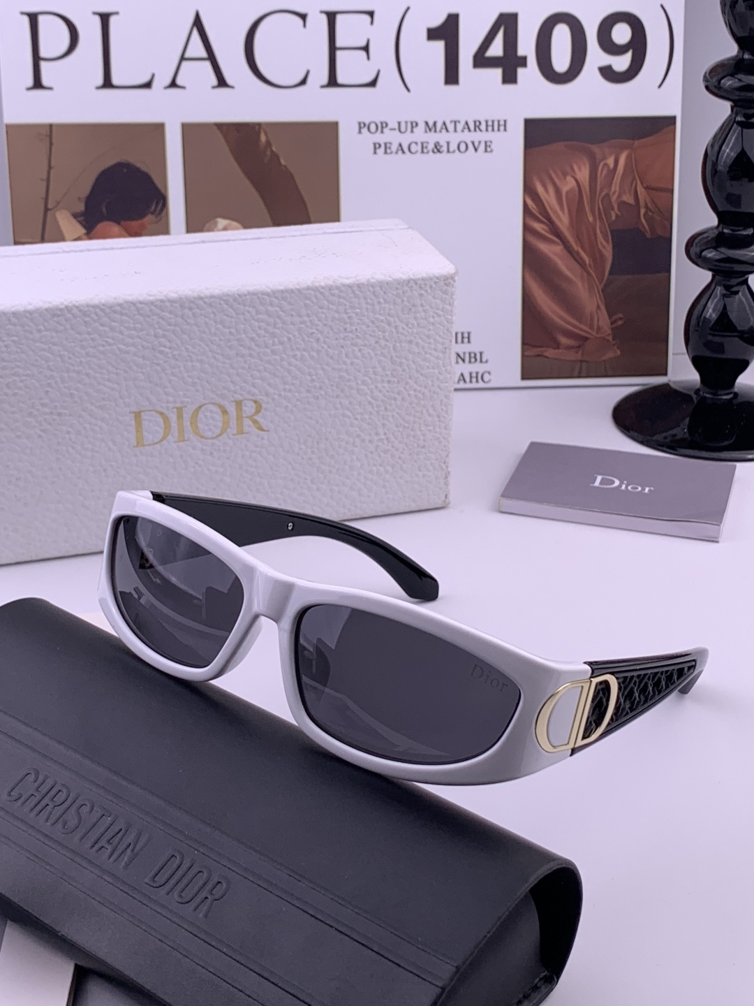 【DIOR】新款潮流爆款 时尚太阳镜 佩戴舒适 网红潮款墨镜 女士高清加厚偏光太阳镜🕶️ 🎉高品质TR镜