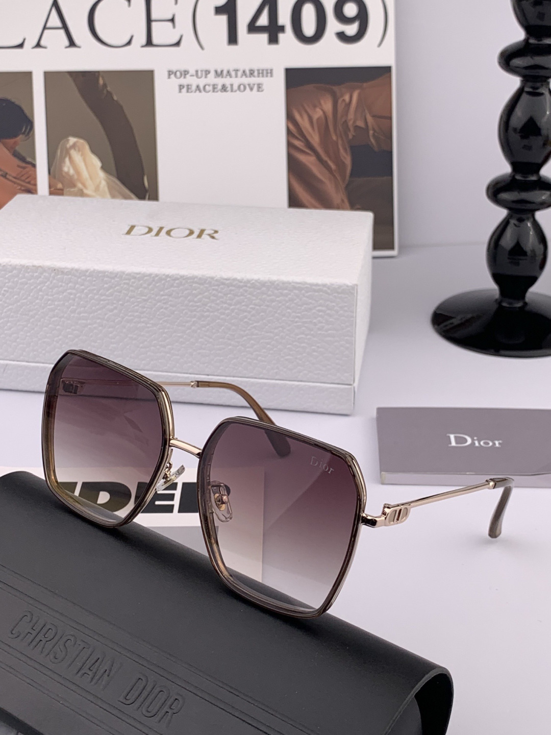 🔺 【DIOR-迪奥】开春新款 潮流爆款 时尚尼龙偏光太阳镜 高品质 佩戴舒适 网红潮款墨镜 型号：D7