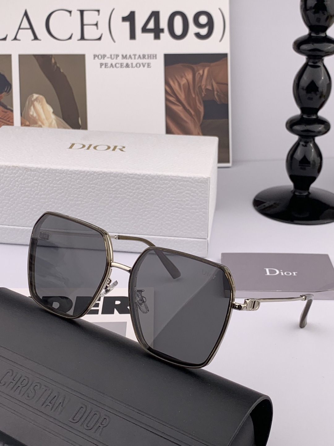 🔺 【DIOR-迪奥】开春新款 潮流爆款 时尚尼龙偏光太阳镜 高品质 佩戴舒适 网红潮款墨镜 型号：D7