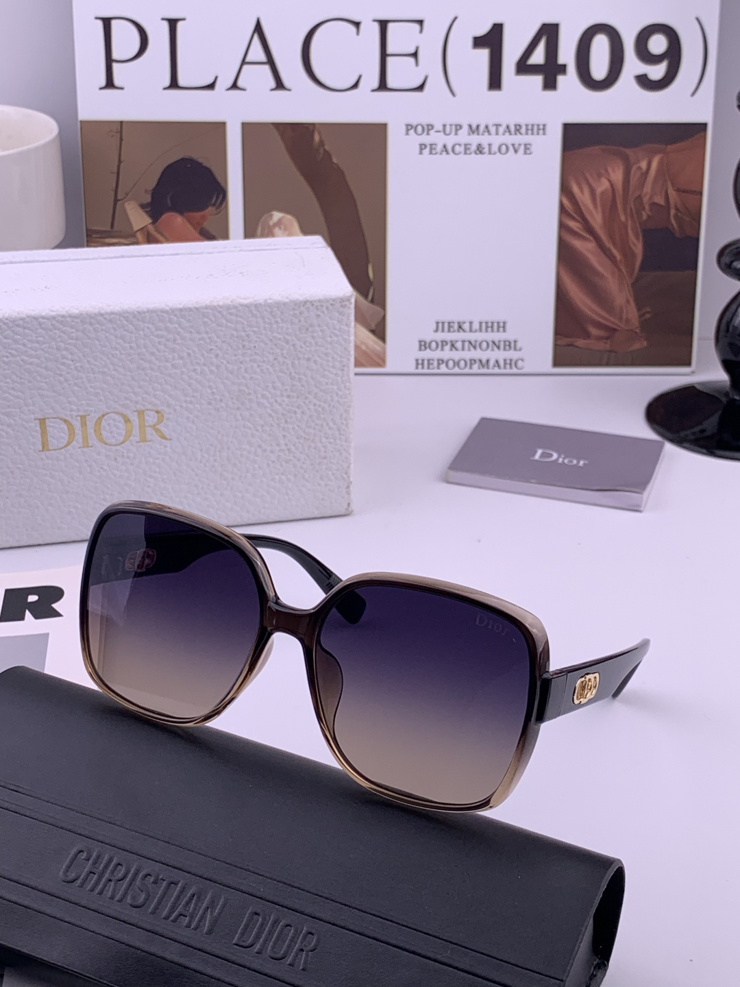 🔺 【DIOR-迪奥】开春新款 潮流爆款 时尚尼龙偏光太阳镜 高品质 佩戴舒适 网红潮款墨镜 型号：D3
