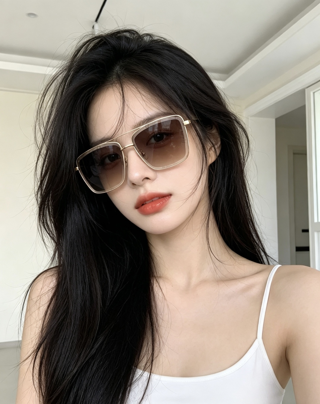 LV。高品质男女款”太阳镜。 开车钓鱼都可。百搭显瘦墨镜韩版男士飞行员大框司机开车防紫外线太阳镜，型号：