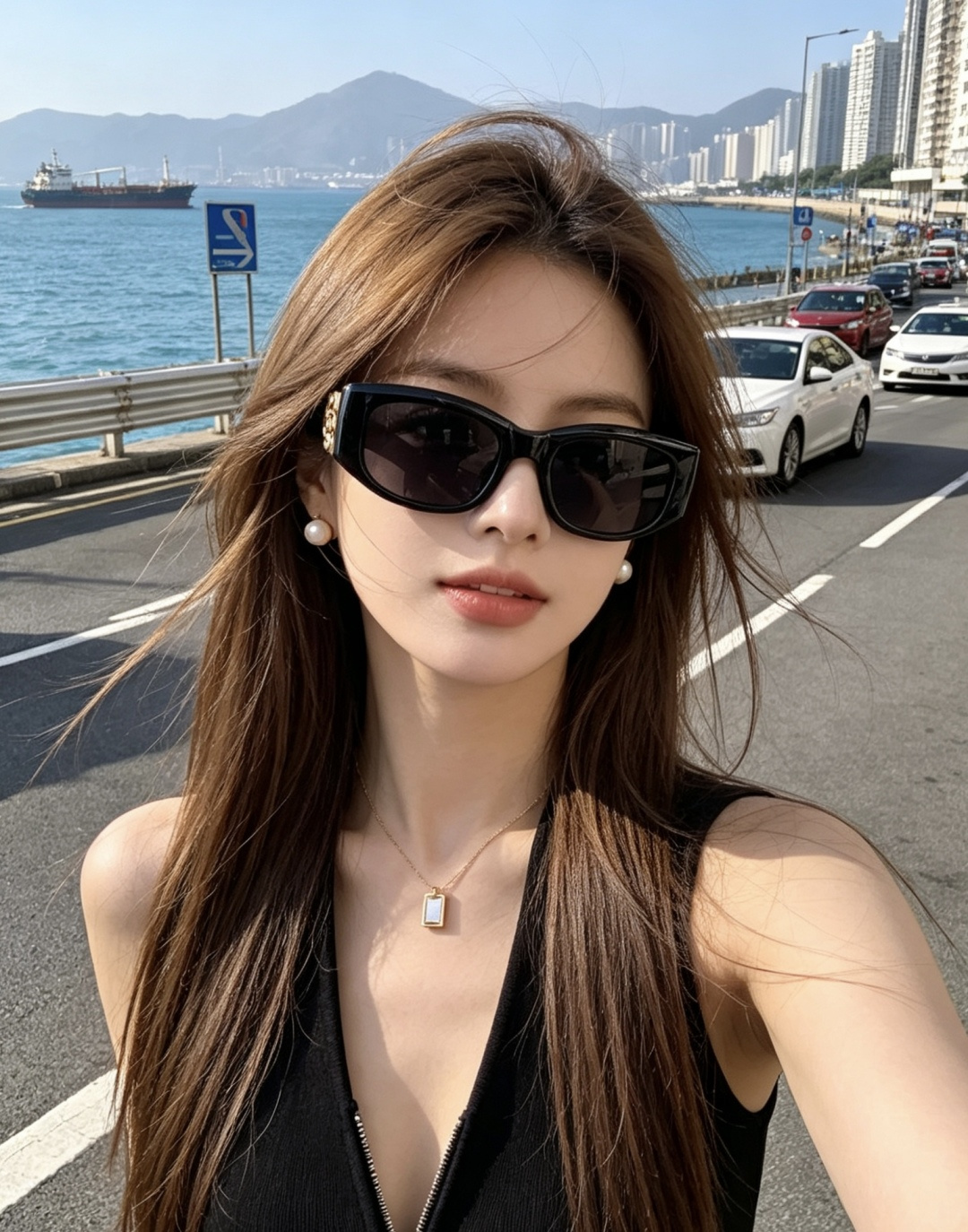 Chanel大框太阳镜墨镜 经典的方框设计，不挑脸型，无论搭配大衣还是连衣裙都非常显气质偏光镜片预防紫外