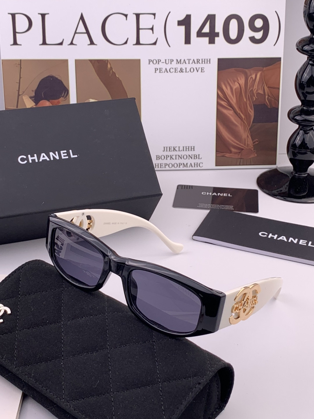 Chanel大框太阳镜墨镜 经典的方框设计，不挑脸型，无论搭配大衣还是连衣裙都非常显气质偏光镜片预防紫外