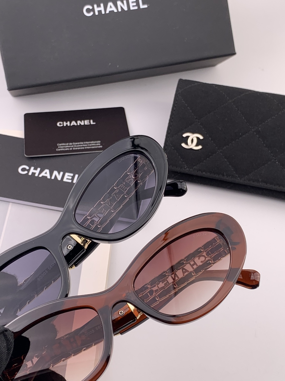 Chanel大框太阳镜墨镜 经典的方框设计，不挑脸型，无论搭配大衣还是连衣裙都非常显气质偏光镜片预防紫外