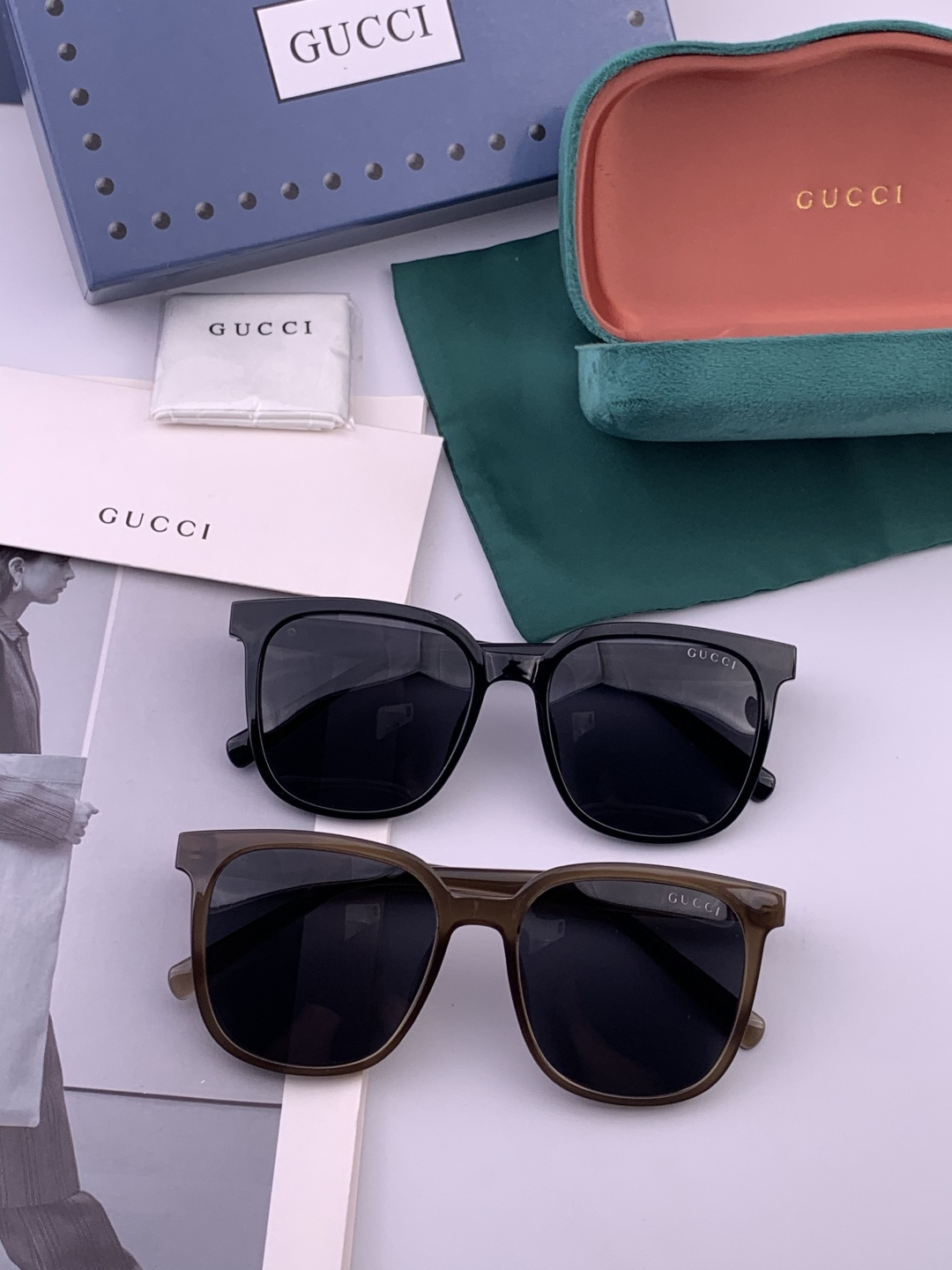 🔺 【GUCCI-偏光太阳镜】开春新款 潮流爆款 时尚偏光太阳镜 高品质 佩戴舒适 网红潮款墨镜 女士高