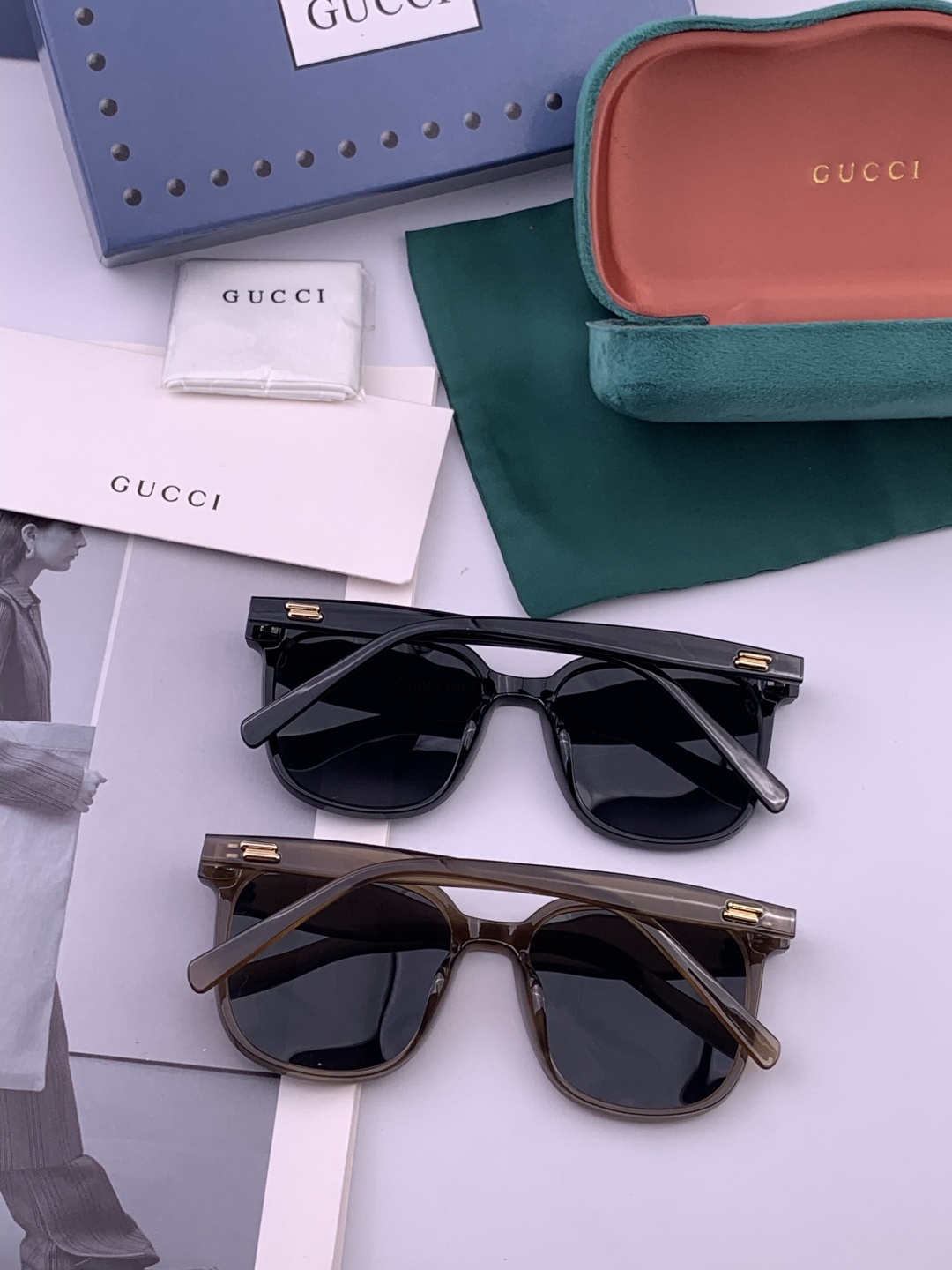🔺 【GUCCI-偏光太阳镜】开春新款 潮流爆款 时尚偏光太阳镜 高品质 佩戴舒适 网红潮款墨镜 女士高