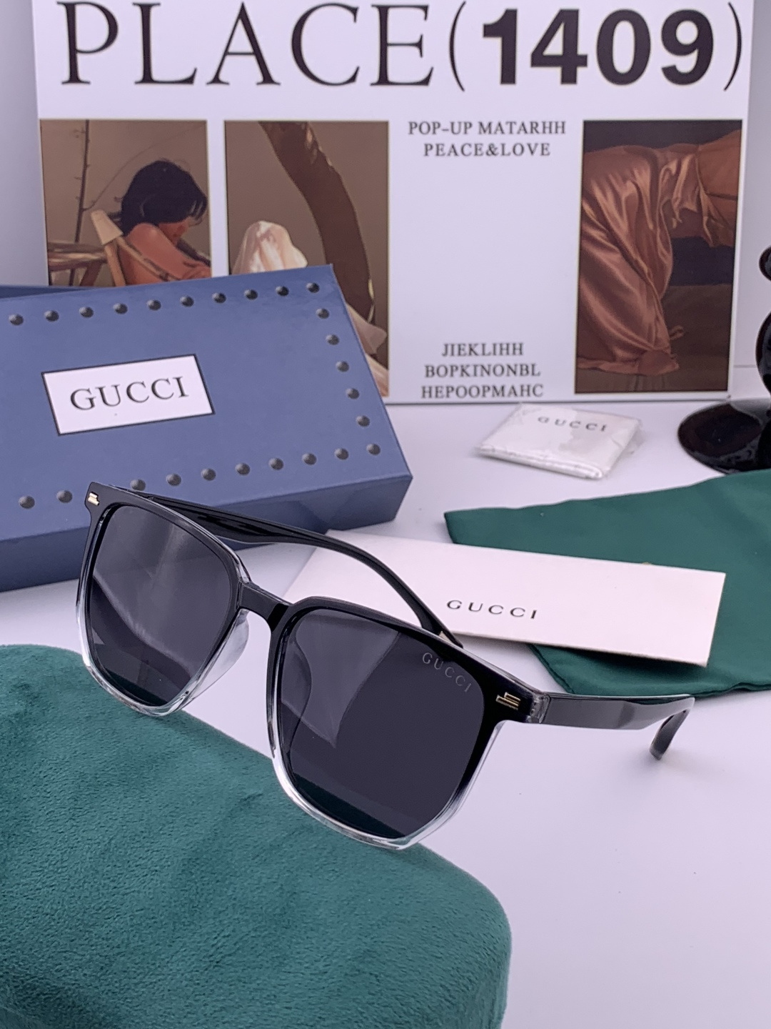 🔺 【GUCCI-偏光太阳镜】开春新款 潮流爆款 时尚偏光太阳镜 高品质 佩戴舒适 网红潮款墨镜 女士高