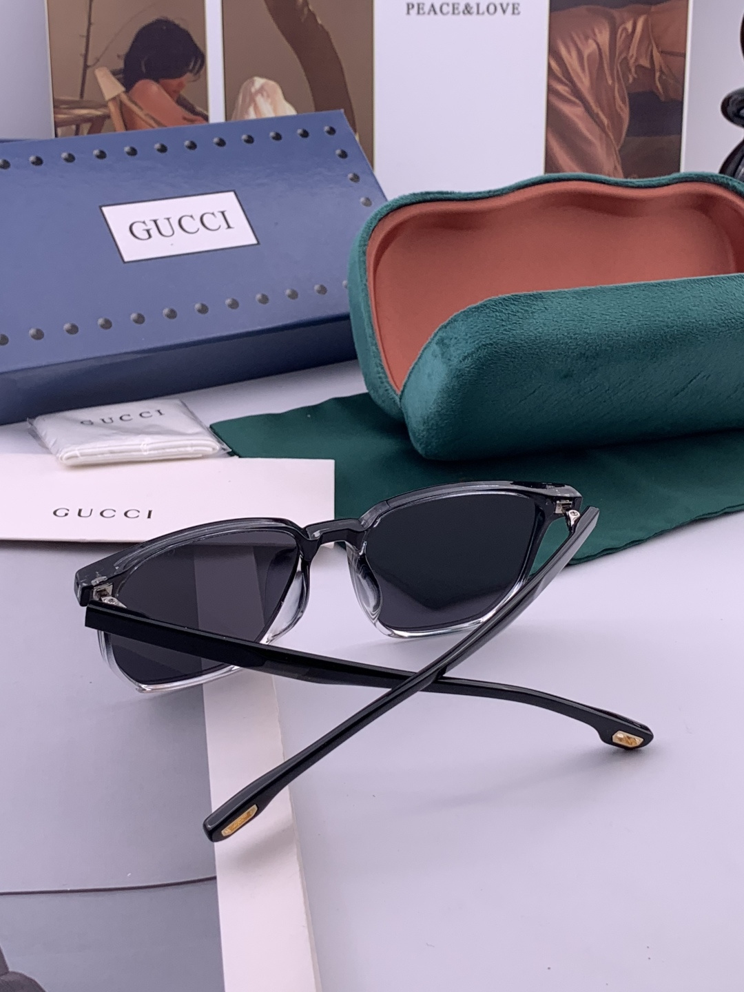 🔺 【GUCCI-偏光太阳镜】开春新款 潮流爆款 时尚偏光太阳镜 高品质 佩戴舒适 网红潮款墨镜 女士高