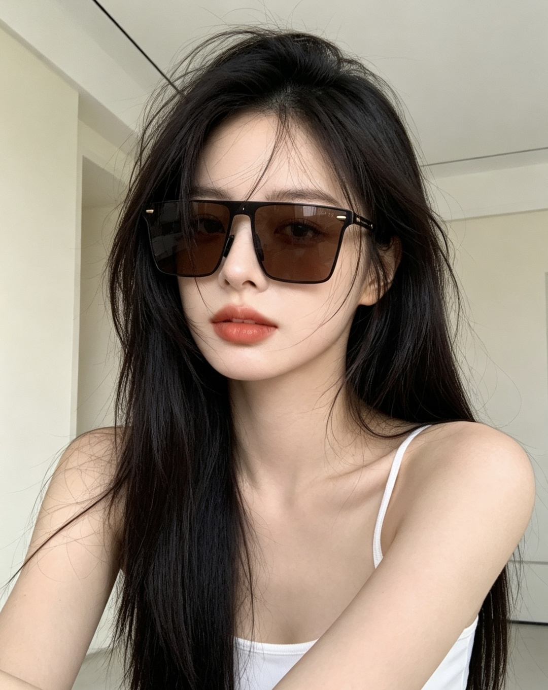 Gucci古奇 新款连体驶驾镜墨镜出行必众备多明星同款 太阳镜 男女太士阳镜飞行 型号：G0382