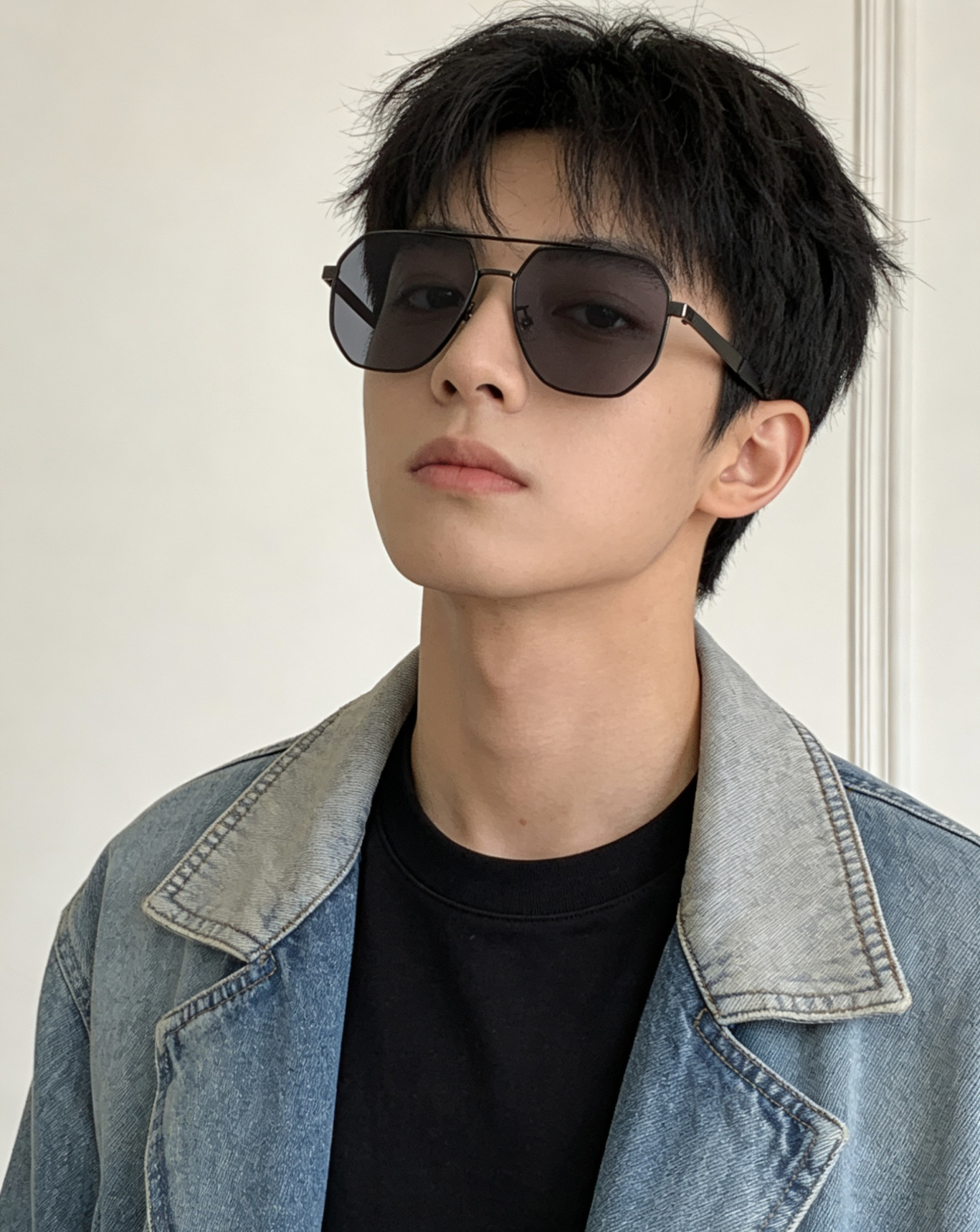 Gucci 男款炫彩飞行员偏光太阳镜 ❤️材质：高清尼龙加厚卡槽高清偏光镜片 🌹无边框镜架💕颜👍型号：G
