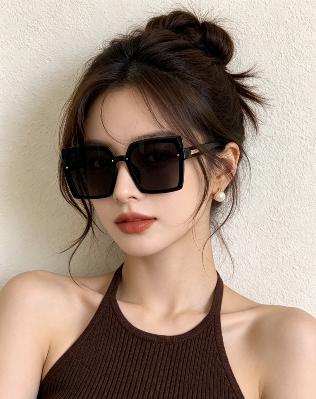 Gucci古奇 新款连体驶驾镜墨镜出行必众备多明星同款 太阳镜 男女太士阳镜飞行 型号：G0202