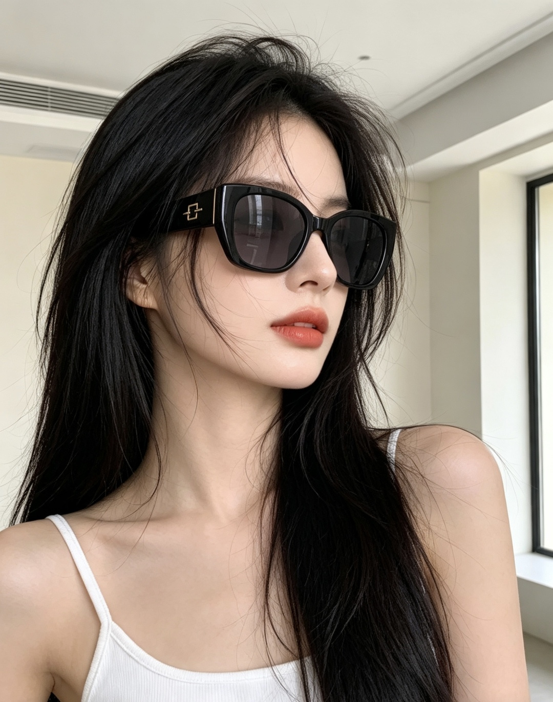🔺 【GUCCI-偏光太阳镜】开春新款 潮流爆款 时尚方框偏光太阳镜 高品质 佩戴舒适 网红潮款墨镜 女