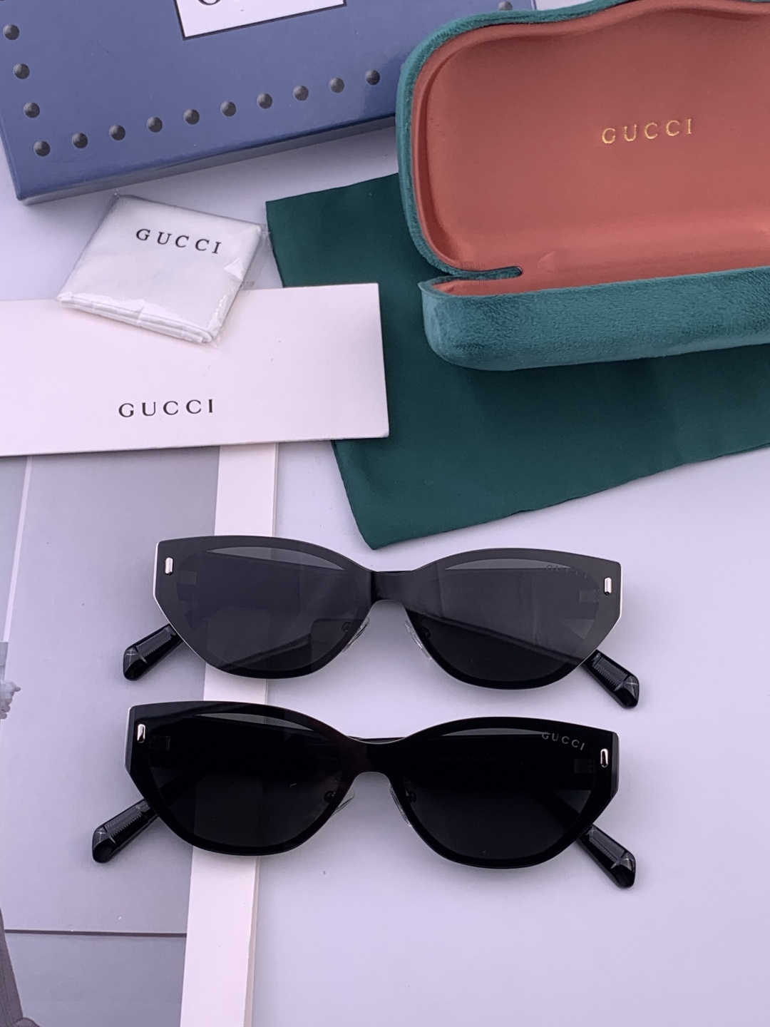 GUCCI 新款连体尼龙偏光太眼镜，情侣款时尚方框太阳镜佩戴舒适网红潮流款墨镜，大气女人范儿，大脸小脸都