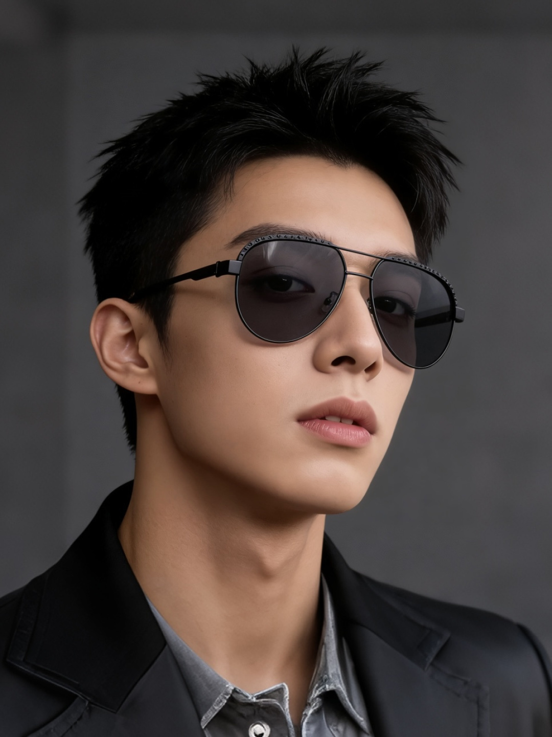 LV。高品质男女款”太阳镜。蛤蟆镜 开车钓鱼都可。百搭显瘦墨镜韩版男士飞行员大框司机开车防紫外线太阳镜，