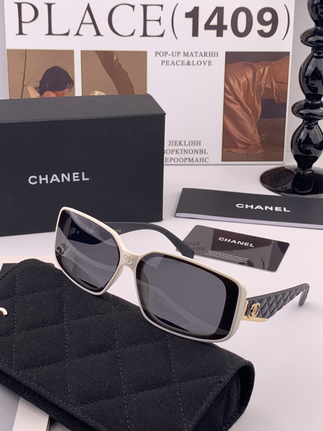 新品CHANEL 香奈儿太阳镜以独特魅力和前卫风格诠释春夏最新眼镜，质感超好佩带舒适 型号：CH3551