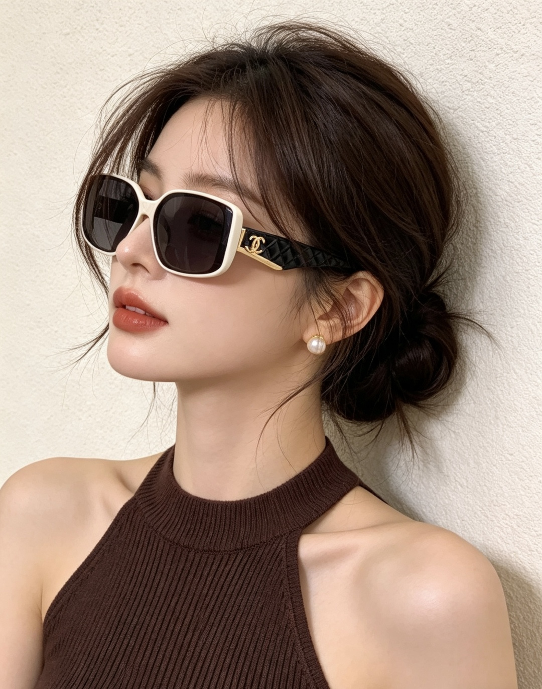 新品CHANEL 香奈儿太阳镜以独特魅力和前卫风格诠释春夏最新眼镜，质感超好佩带舒适 型号：CH3551
