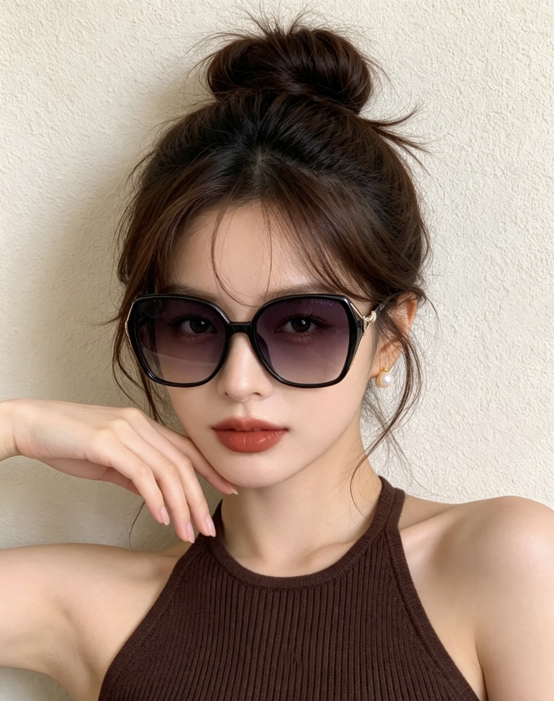 【CHANEL】香奈儿 新款潮流爆款 时尚方框太阳镜 佩戴舒适 网红潮款墨镜 女士高清加厚偏光太阳镜🕶️