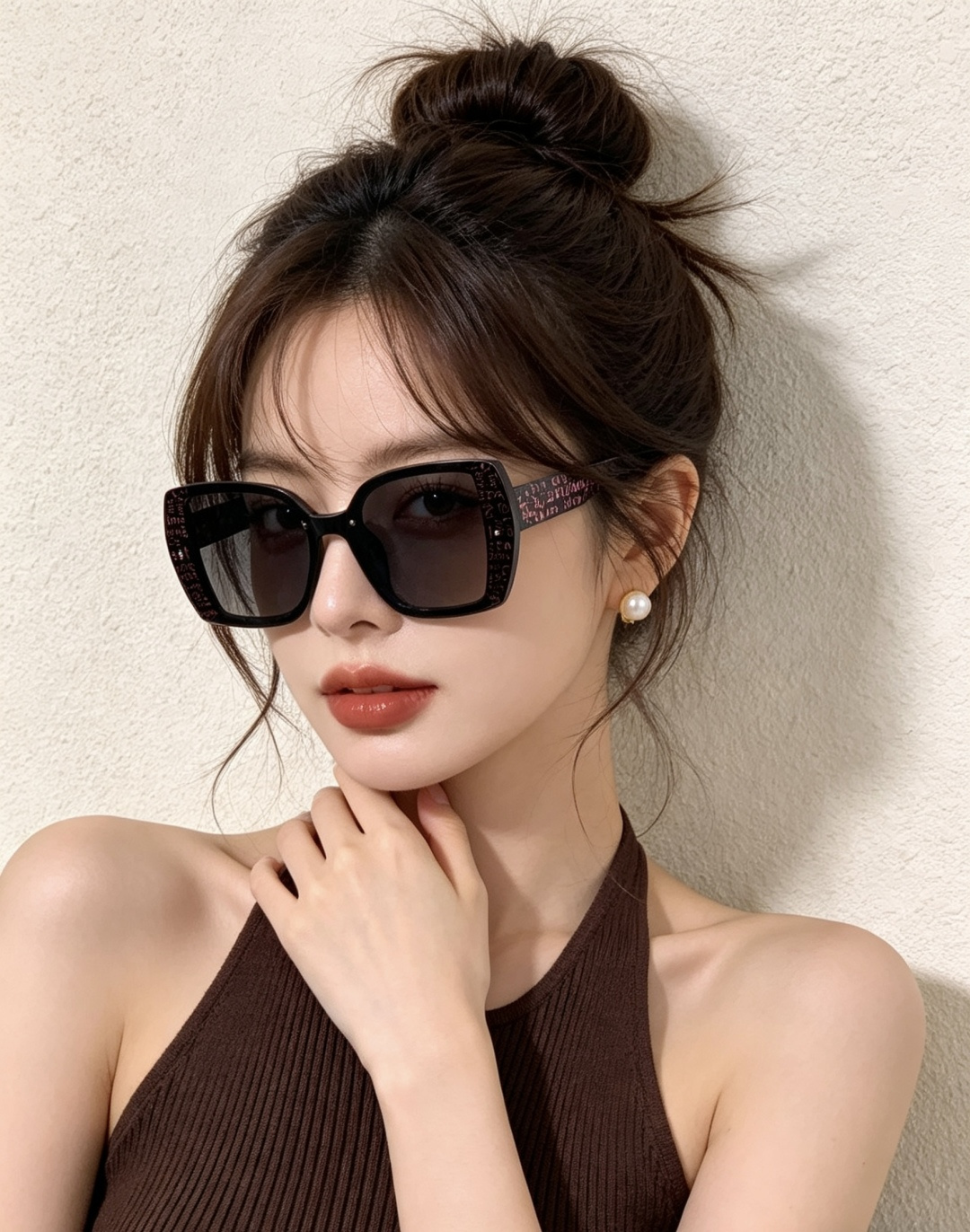 【CHANEL】香奈儿 新款潮流爆款 时尚方框太阳镜 佩戴舒适 网红潮款墨镜 女士高清加厚偏光太阳镜🕶️