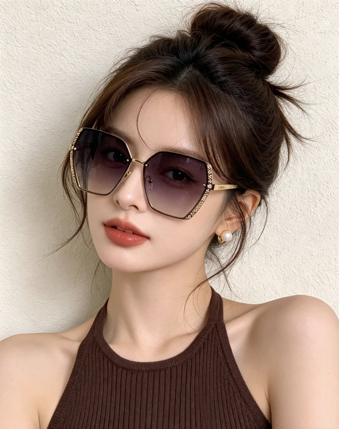 CHANE 香奈儿🌋☔️时尚无框太阳镜镜片 顶级奢侈品[强] 高品质[胜利][亲亲]🍦🍨 [得意] 气质