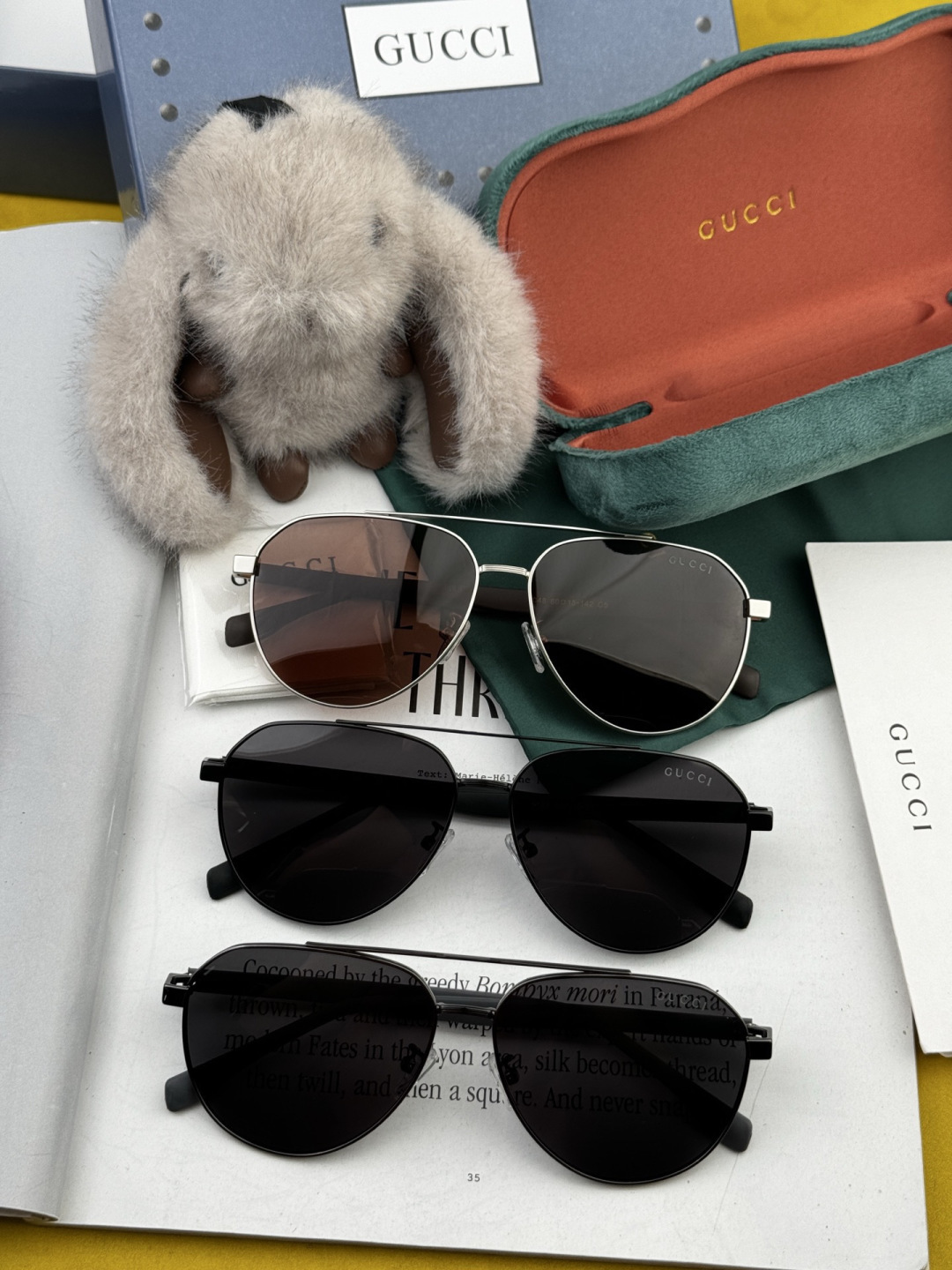 Gucci 。 高品质男女款墨镜 👍 进口宝丽来偏光镜片 。蛤蟆镜 开车钓鱼都可 。百搭显瘦墨镜韩版男士