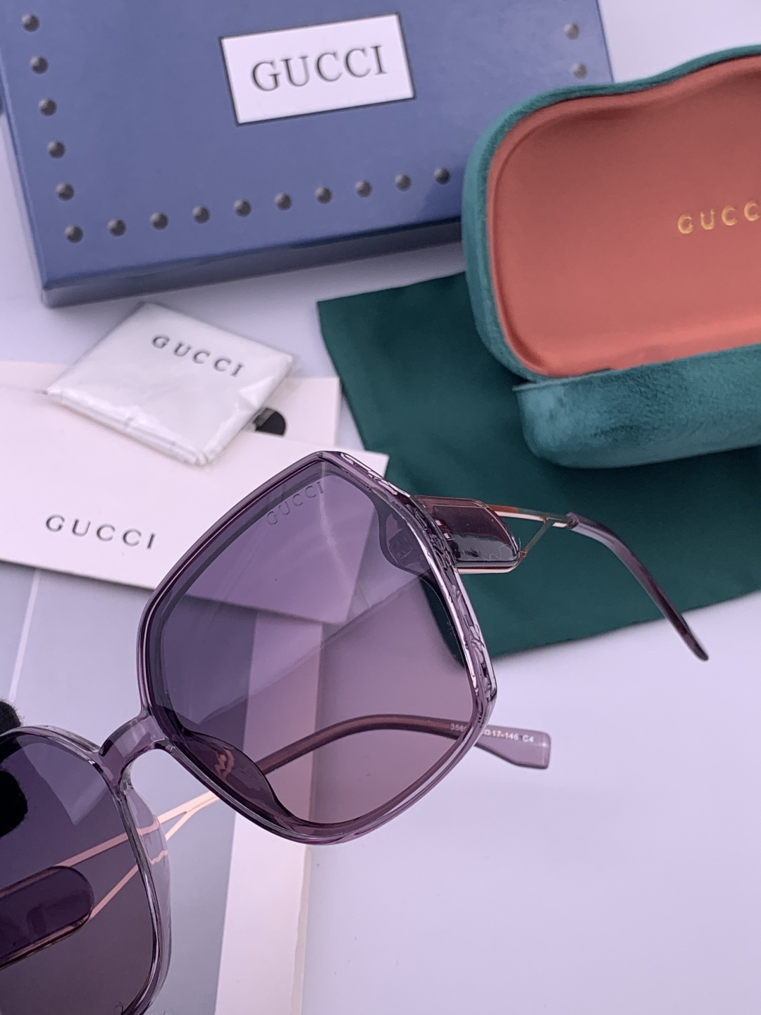 🔺 【GUCCI-偏光太阳镜】开春新款 潮流爆款 时尚圆框偏光太阳镜 高品质 佩戴舒适 网红潮款墨镜 女