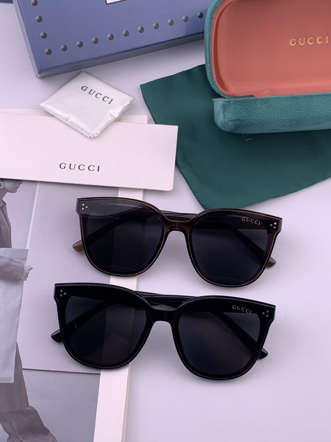 🔺 【GUCCI-偏光太阳镜】开春新款 潮流爆款 时尚偏光太阳镜 高品质 佩戴舒适 网红潮款墨镜 女士高
