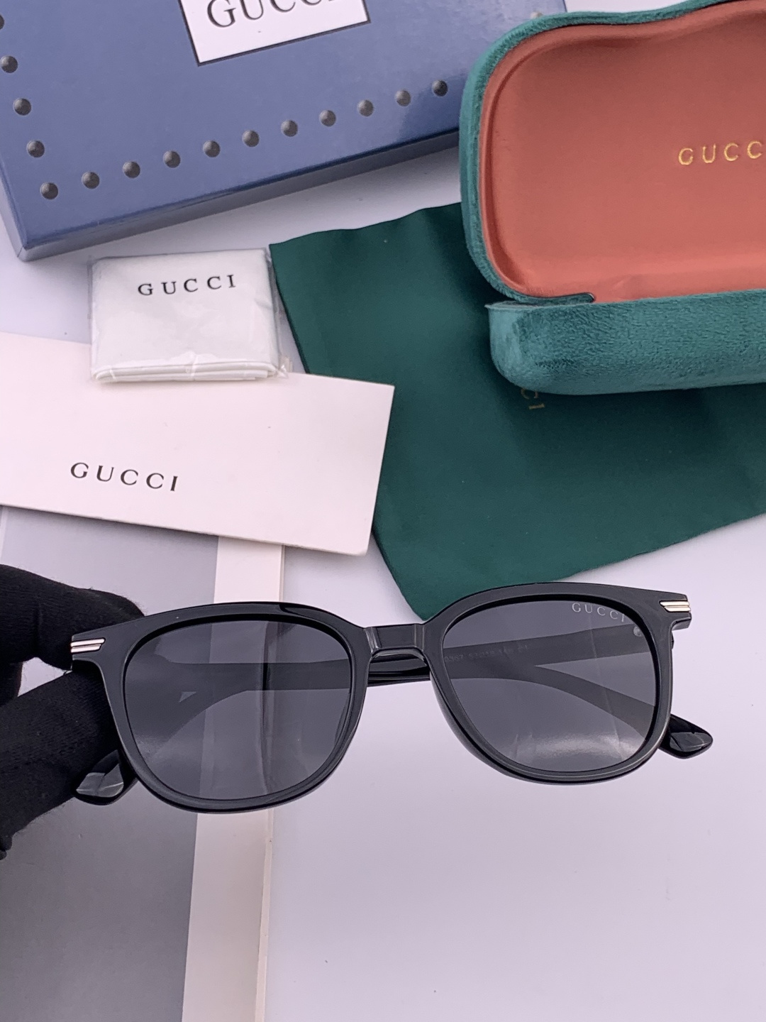 🔺 【GUCCI-偏光太阳镜】开春新款 潮流爆款 时尚偏光太阳镜 高品质 佩戴舒适 网红潮款墨镜 女士高